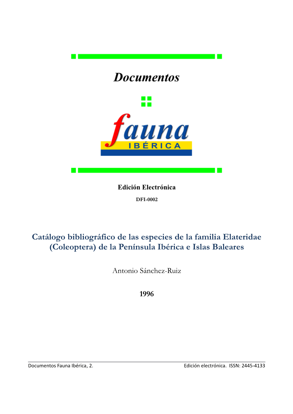 Coleoptera) De La Península Ibérica E Islas Baleares