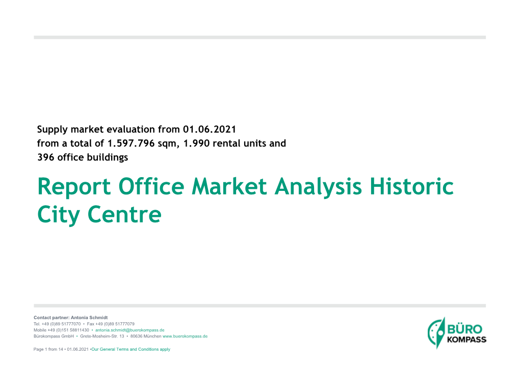 Report Office Market Analysis Historic City Centre
