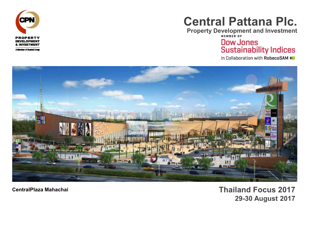 Central Pattana Plc. Property Development and Investment