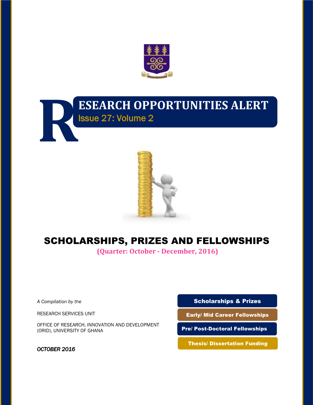 Volume 2: Prizes, Fellowships and Scholarships