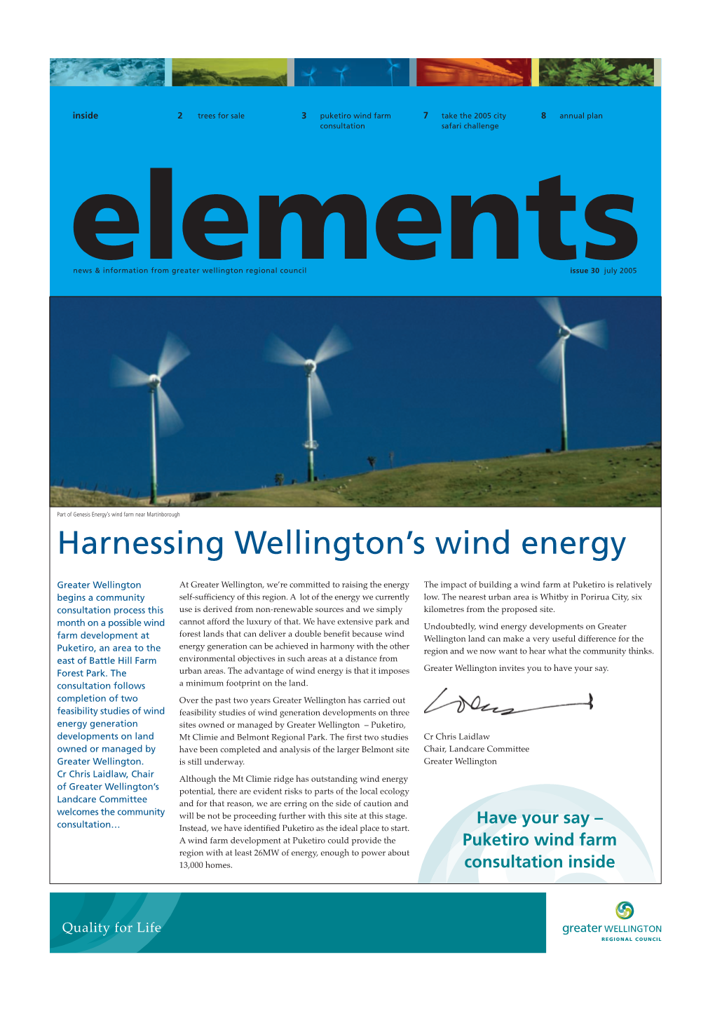 Harnessing Wellington's Wind Energy