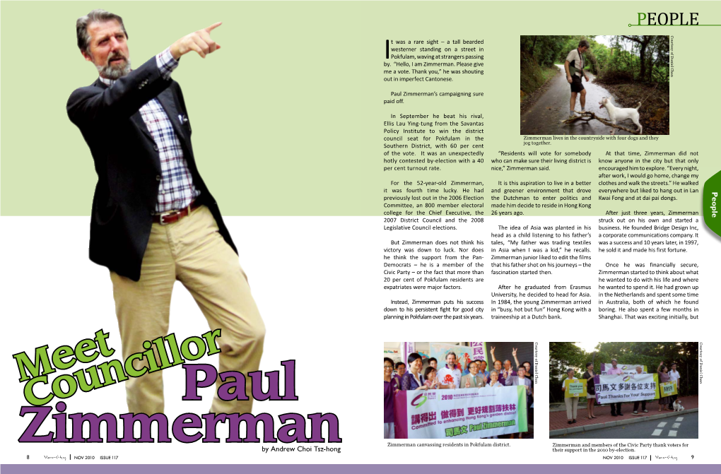 Meet Councillor Paul Zimmerman