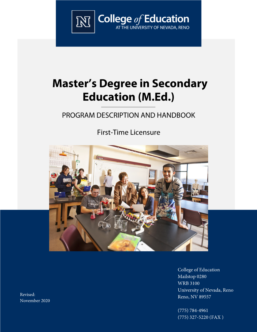Masters Degree in Secondary Education (M.Ed.)