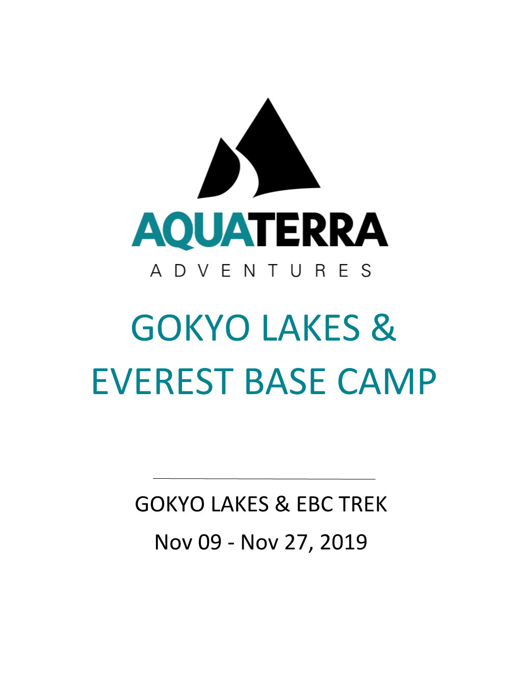 Gokyo Lakes & Everest Base Camp