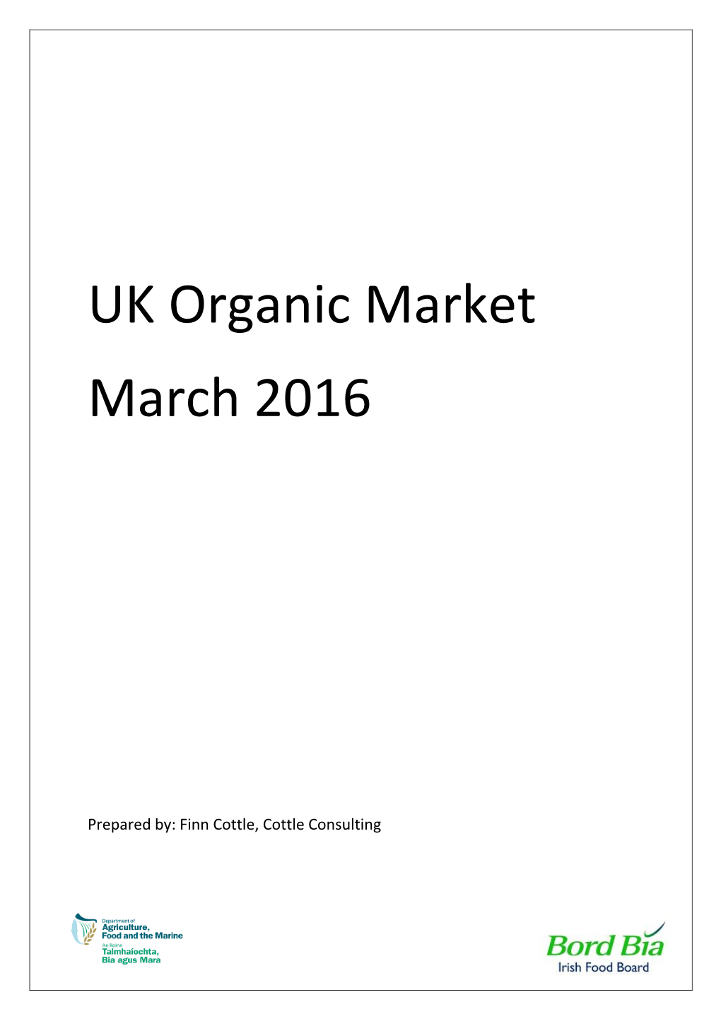 UK Organic Market March 2016