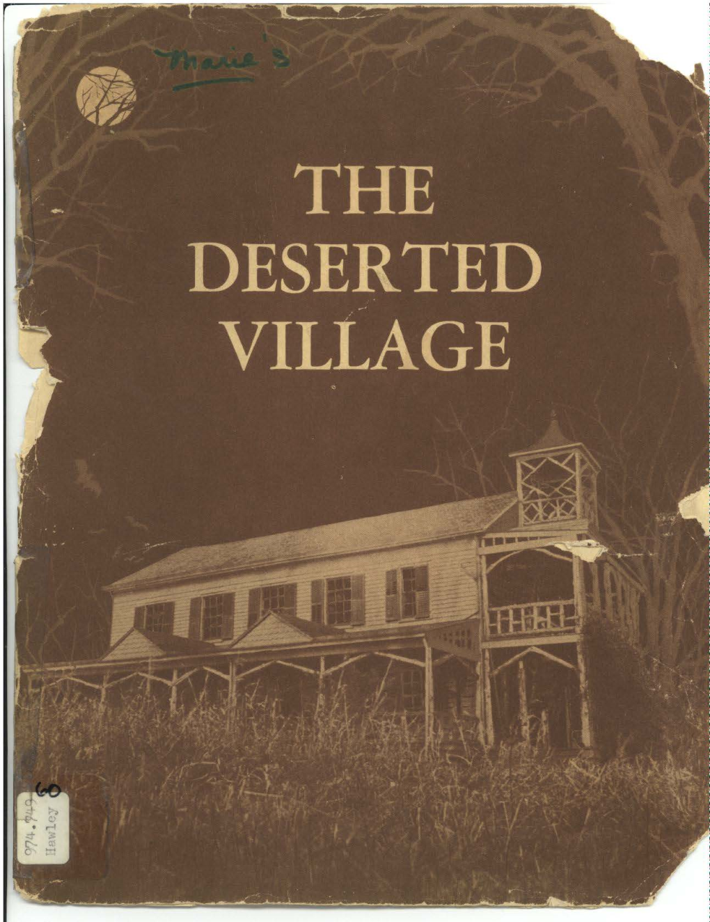 The Deserted Village* and the Blue Brook Valley