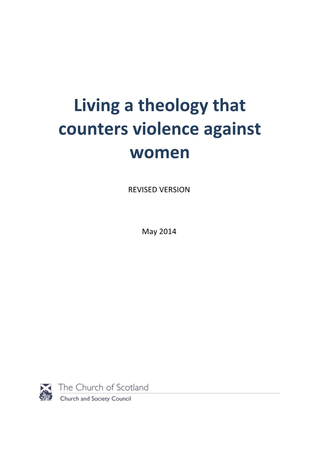 Living a Theology That Counters Violence Against Women
