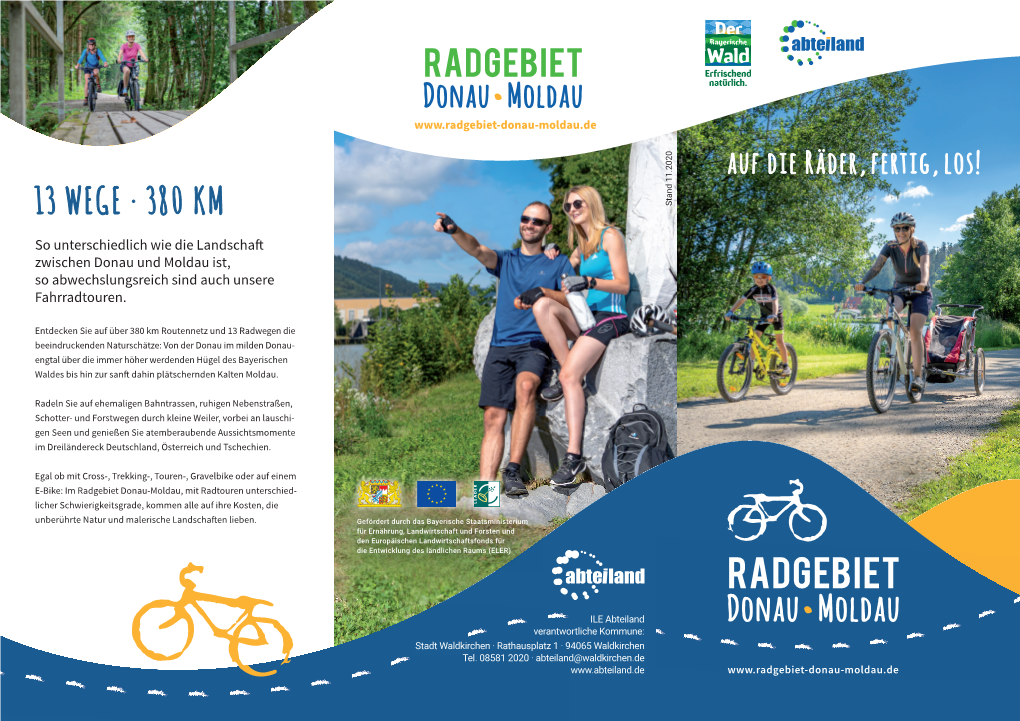 Flyer Vom Radgebiet Donau-Moldau