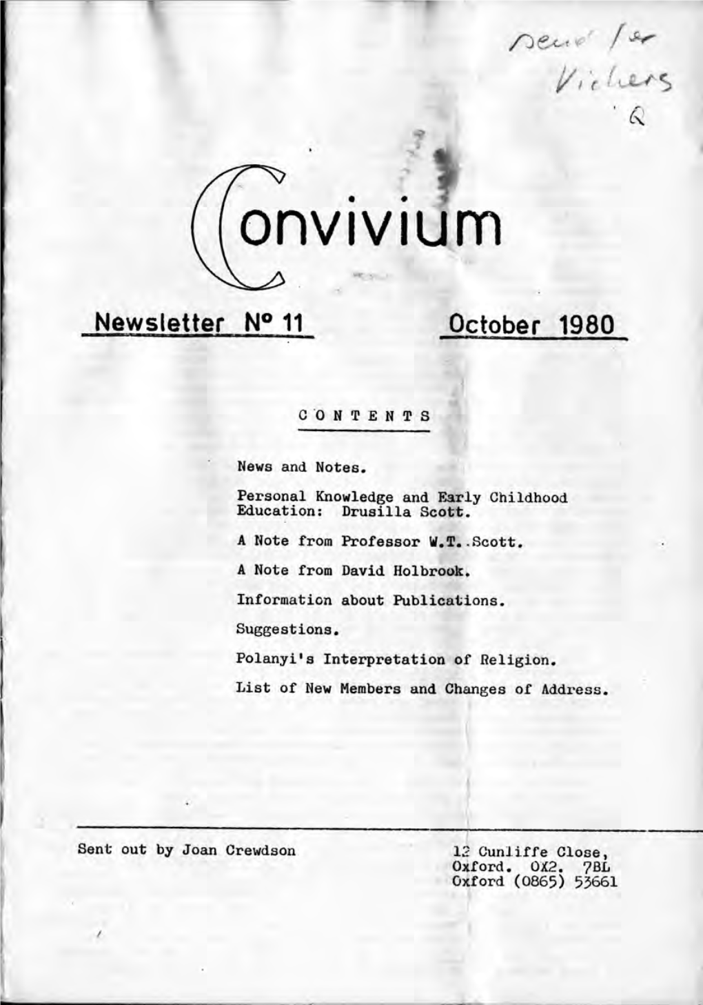 Download Convivium 11, October 1980