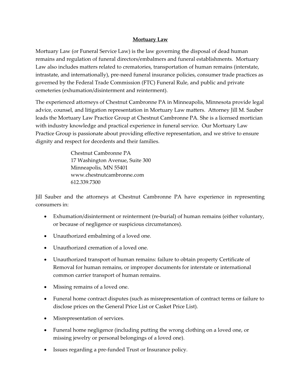 Mortuary Law (Or Funeral Service Law) Is the Law Governing the Disposal of Dead Human Remains