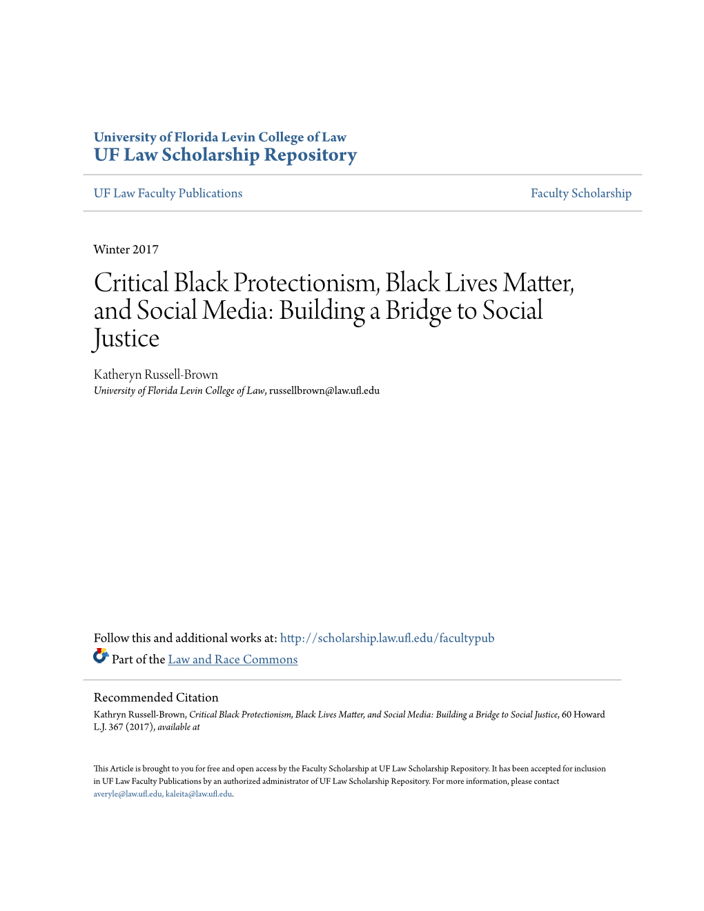 Critical Black Protectionism, Black