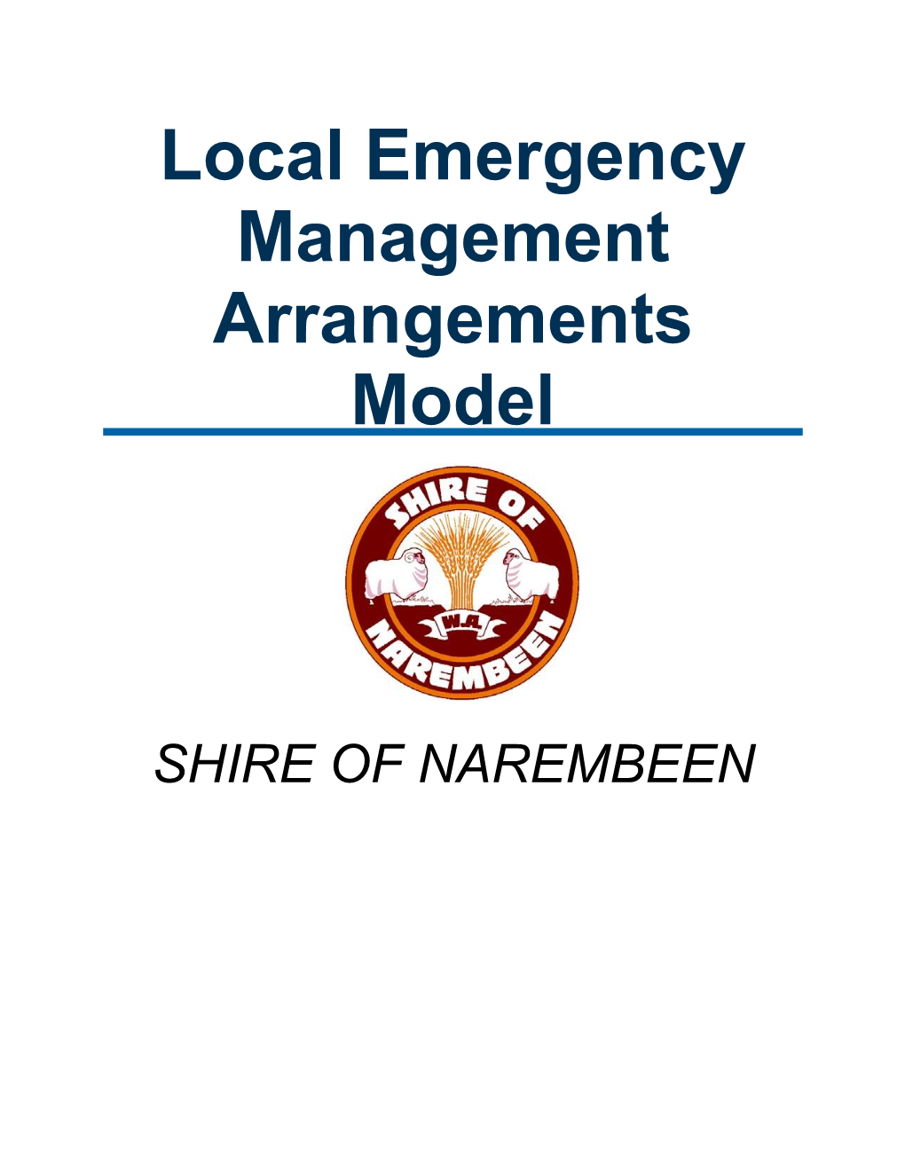 Local Emergency Management Arrangements Model