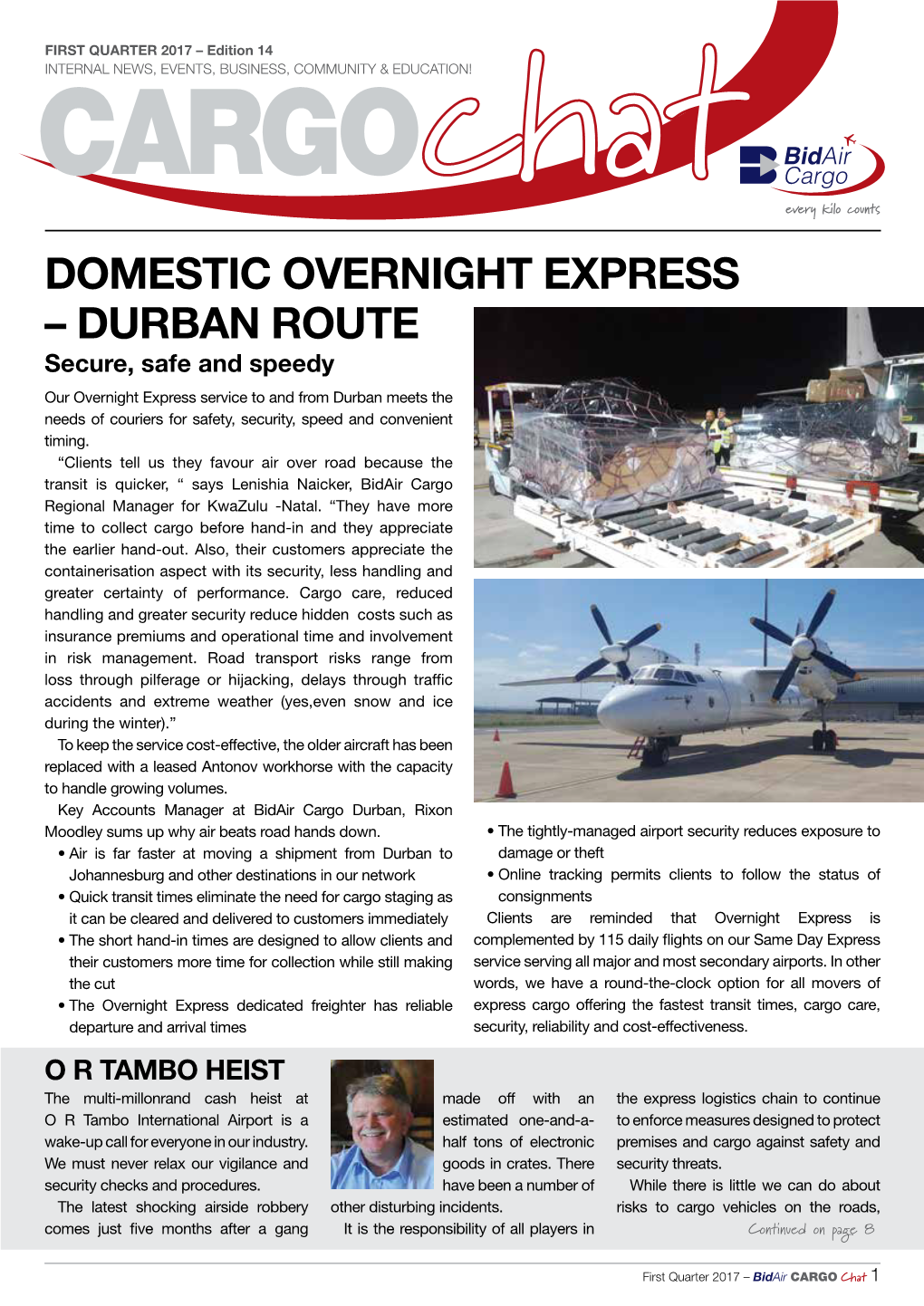 DOMESTIC Overnight Express – Durban Route