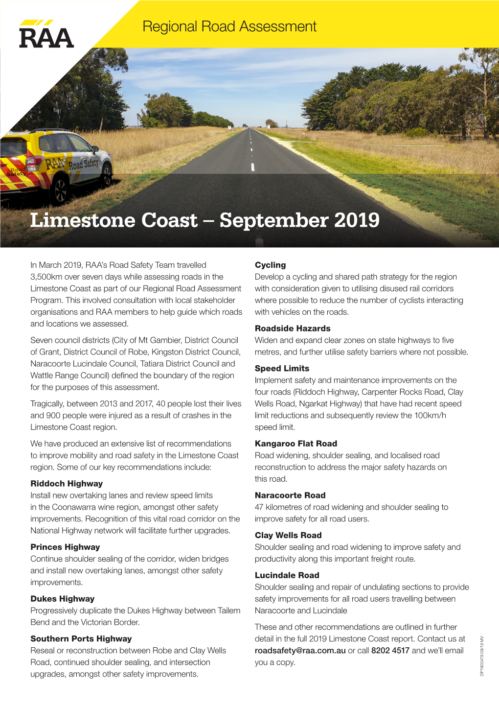 Limestone Coast – September 2019