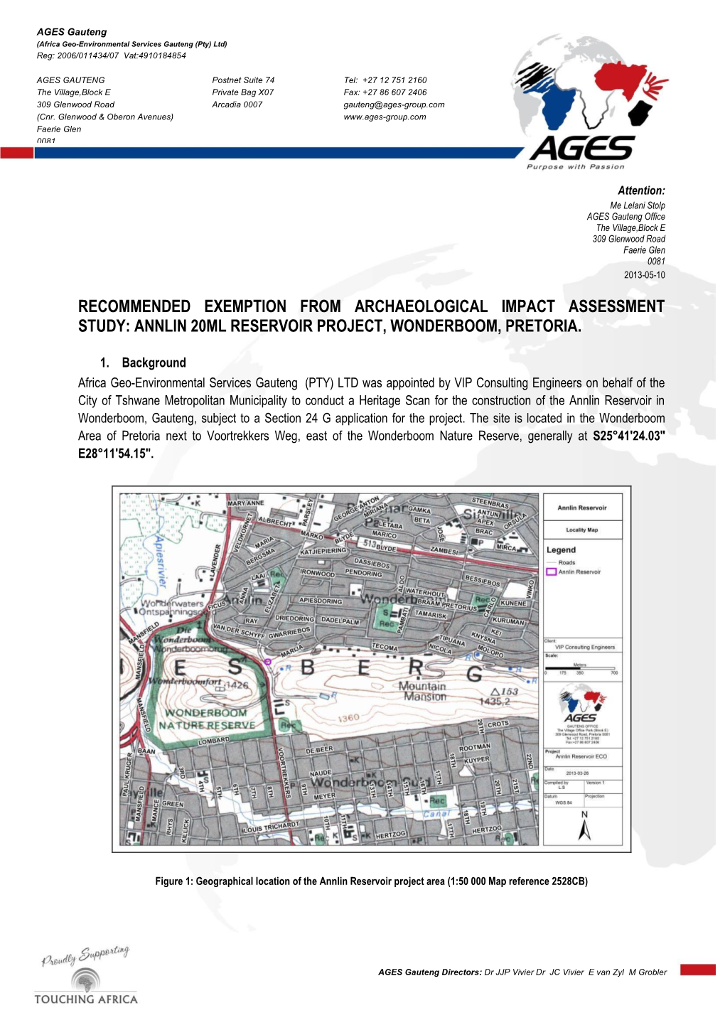 Annlin 20Ml Reservoir Project, Wonderboom, Pretoria