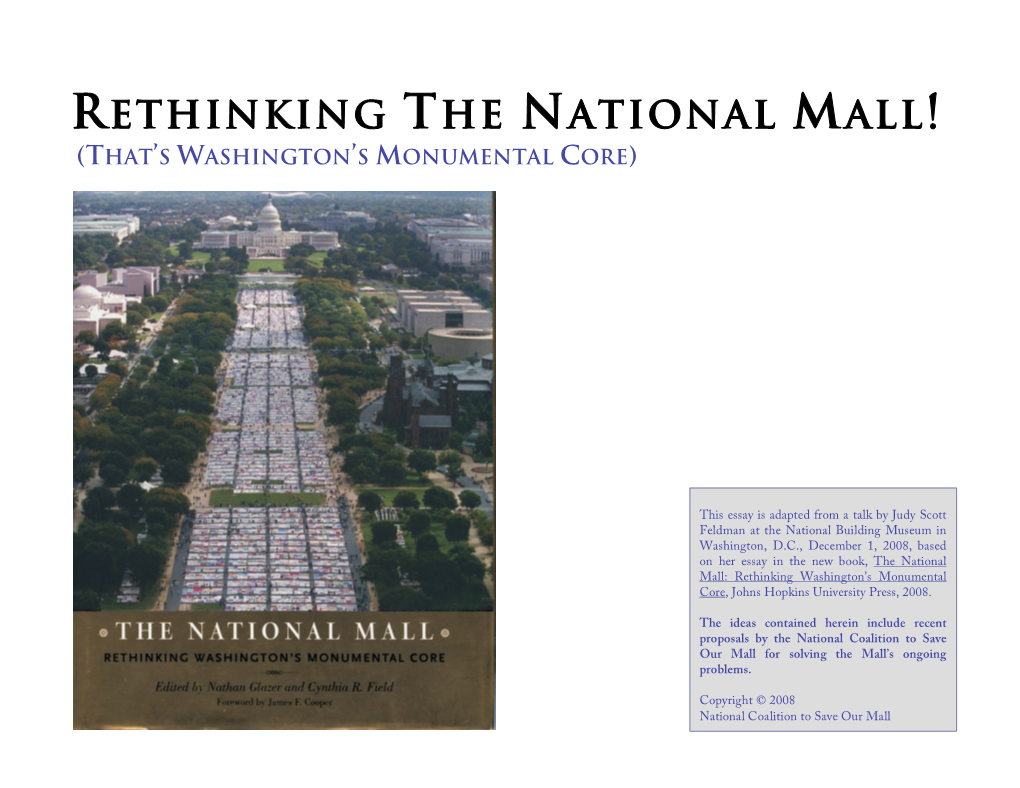Rethinking the National Mall! (That's