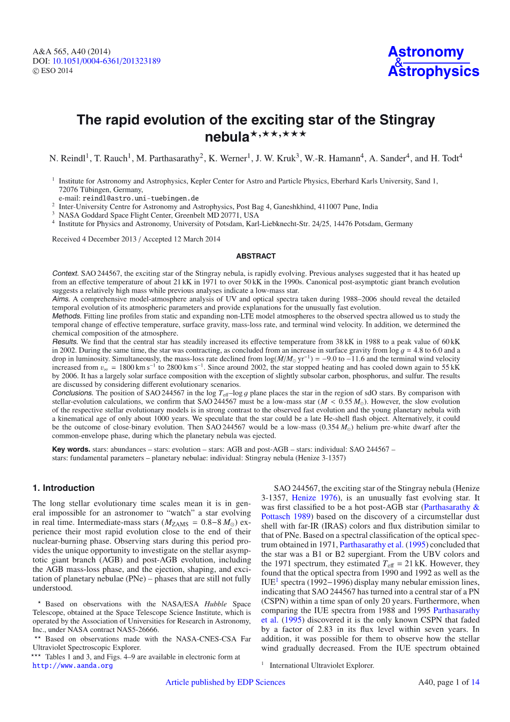 The Rapid Evolution of the Exciting Star of the Stingray Nebula�,��,�