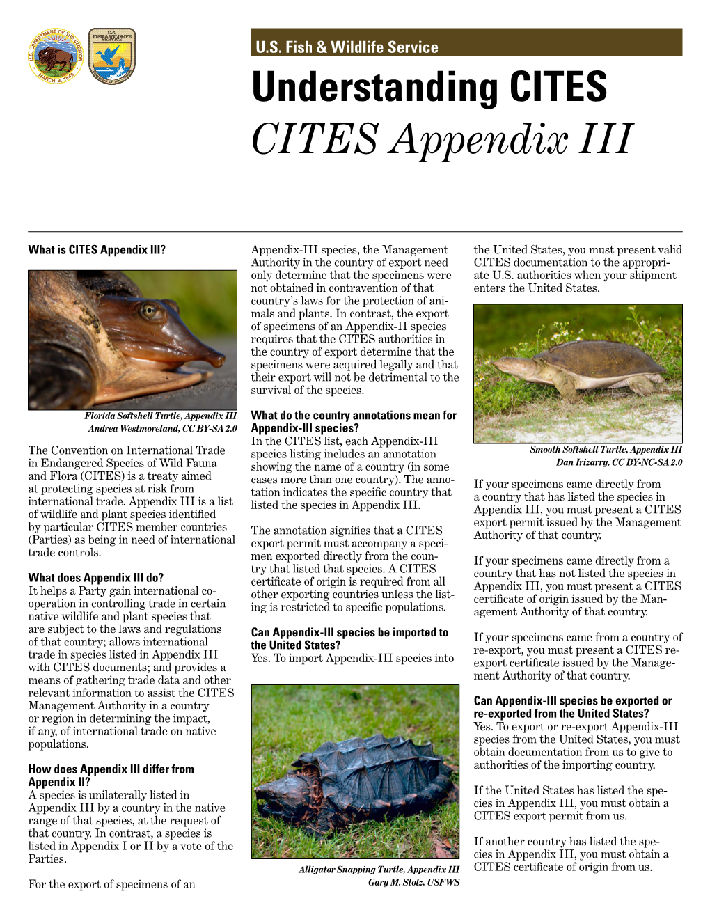 Understanding CITES CITES Appendix III