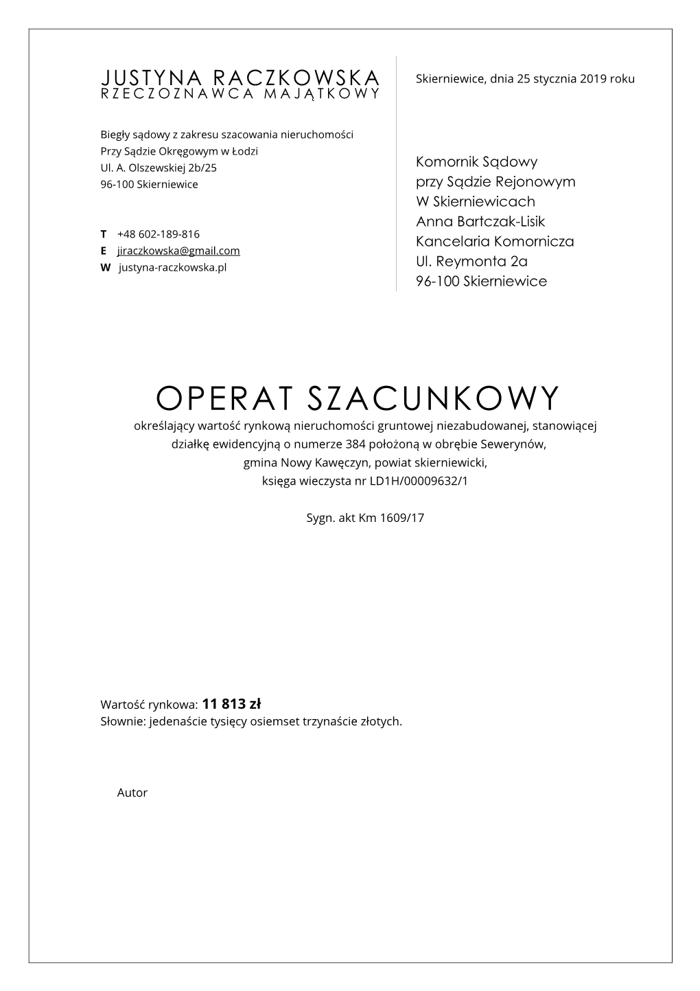 Operat Szacunkowy