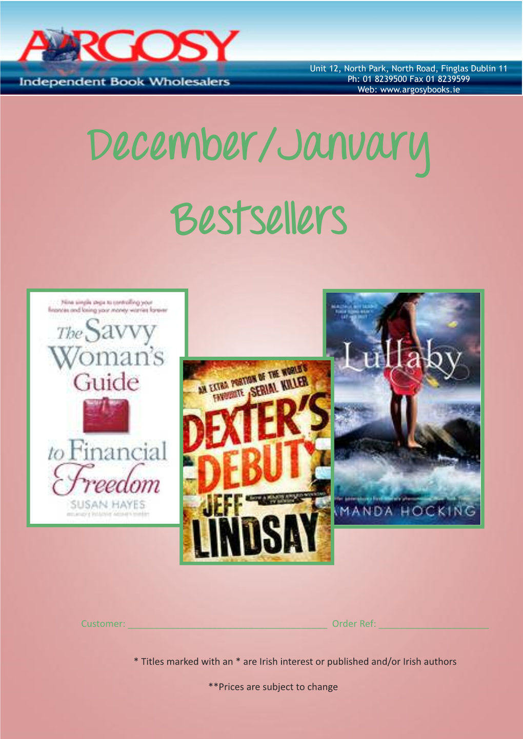 December/January Bestsellers