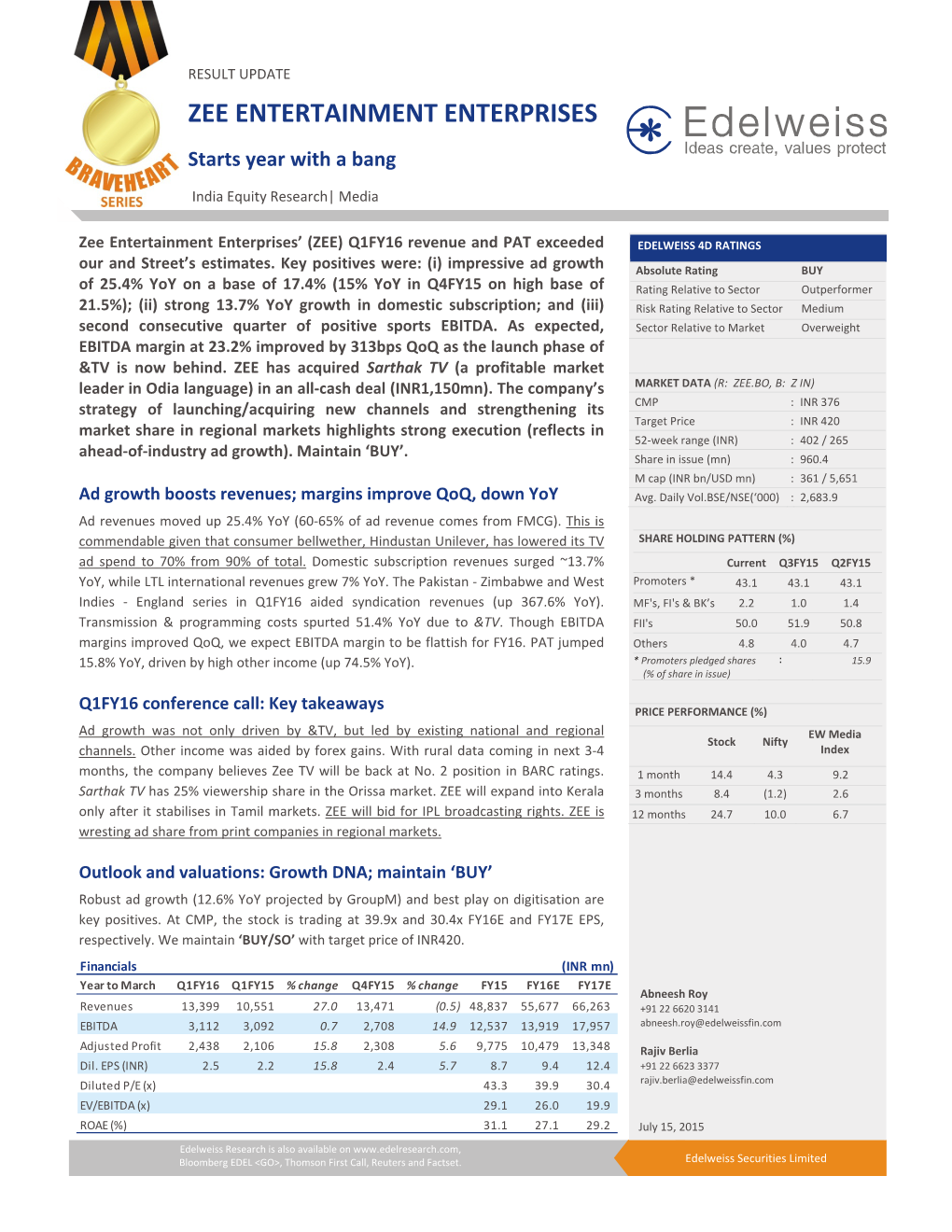 Zee Entertainment Enterprises