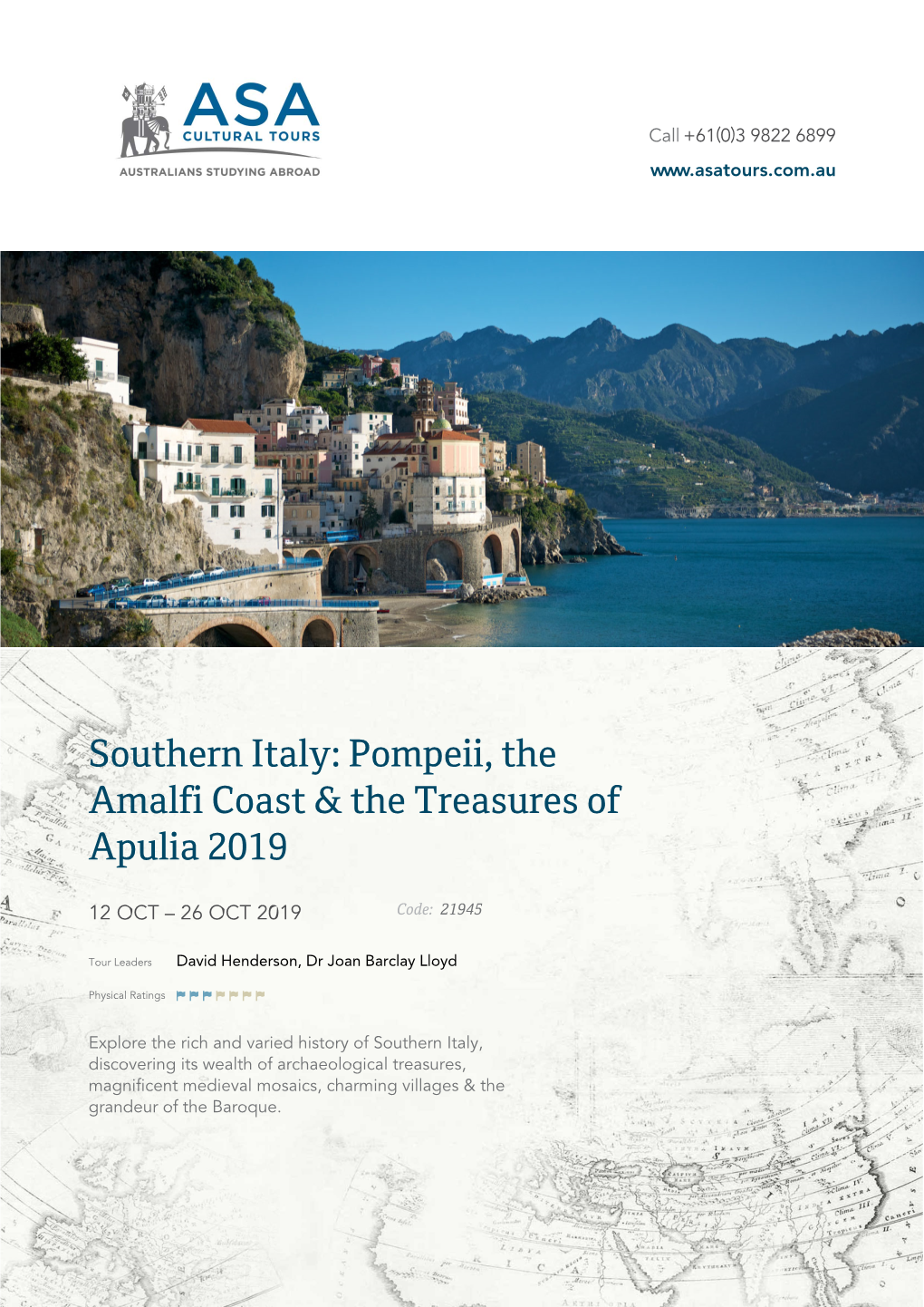 Southern Italy: Pompeii, the Amalfi Coast & the Treasures of Apulia 2019