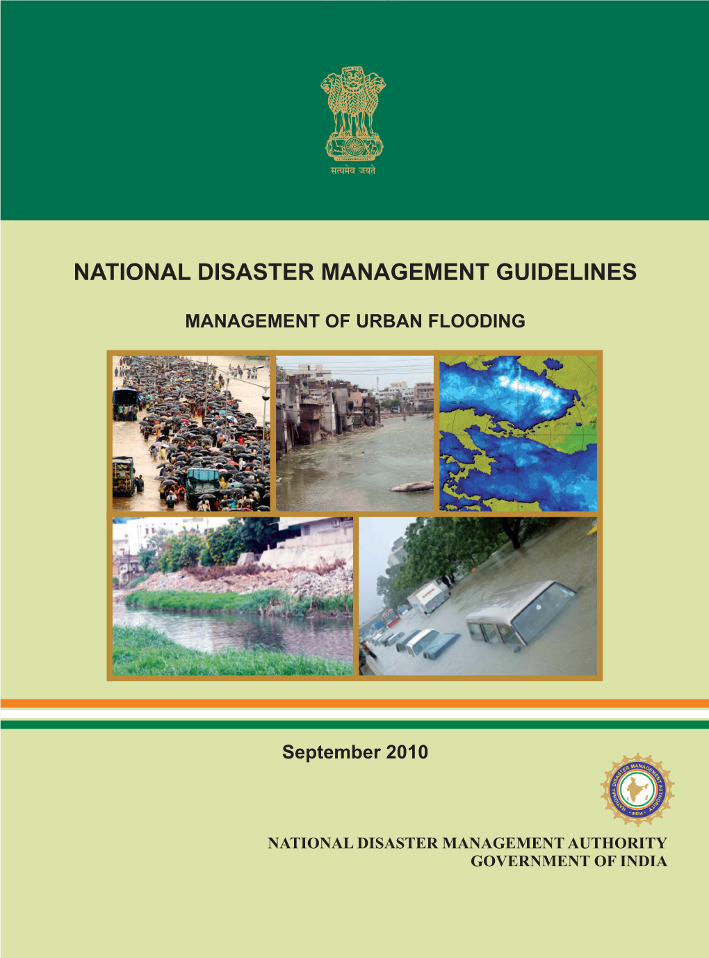 FINAL NDMA Management of Urban Flooding Cover