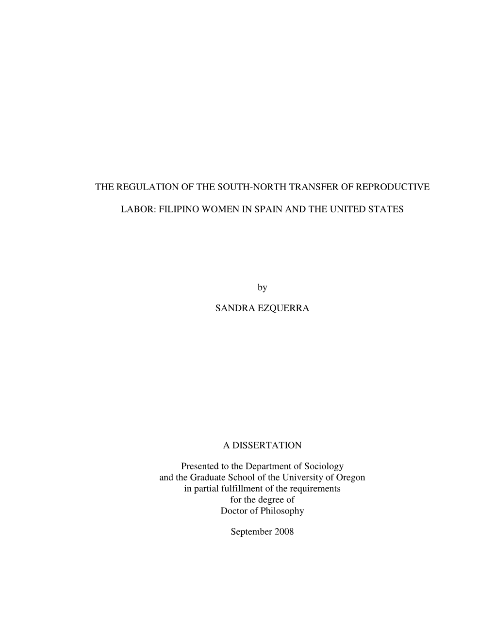 FILIPINO WOMEN in SPAIN and the UNITED STATES by SANDRA