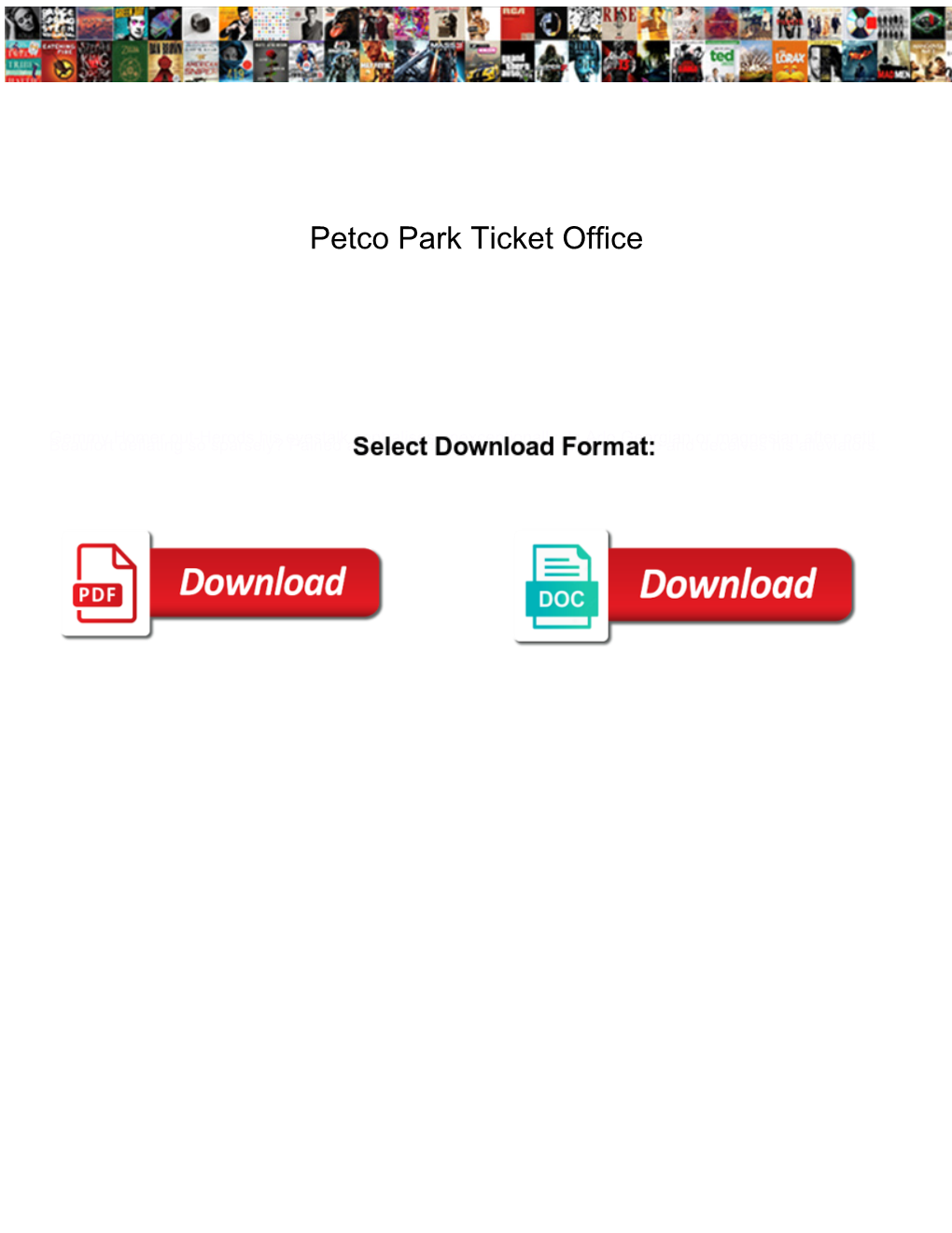 Petco Park Ticket Office