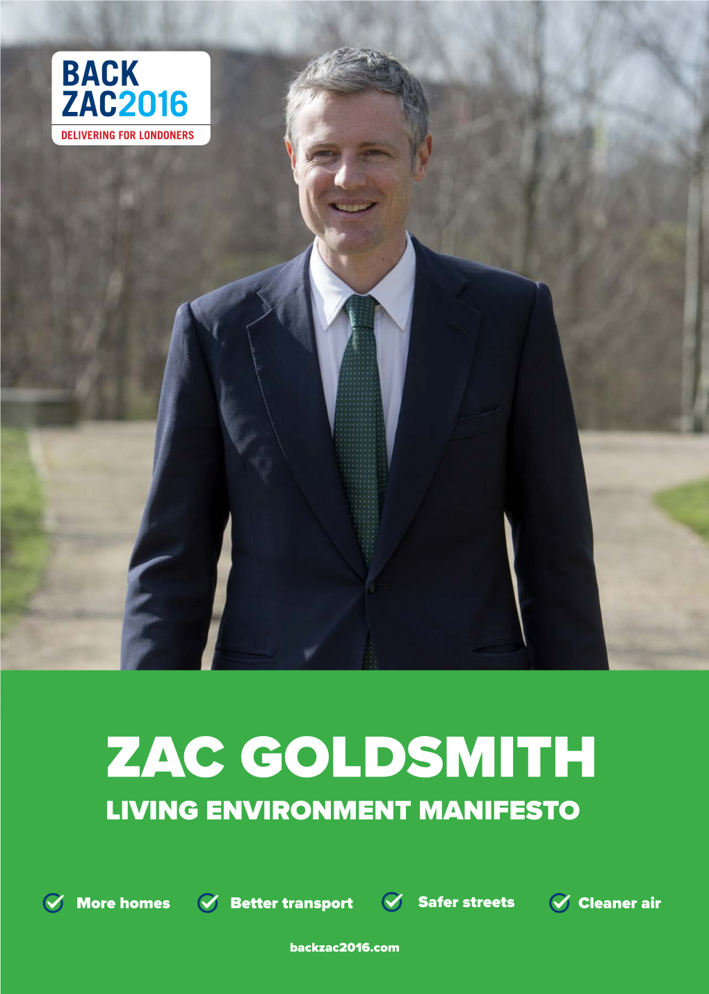 Zac Goldsmith Living Environment Manifesto