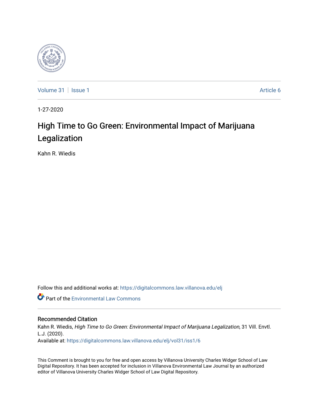 Environmental Impact of Marijuana Legalization