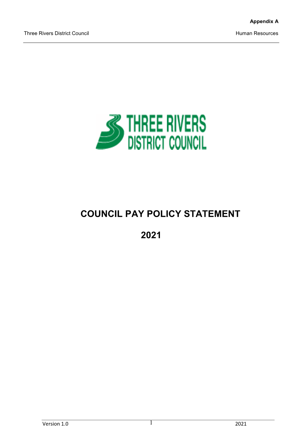 Council Pay Policy Statement 2021