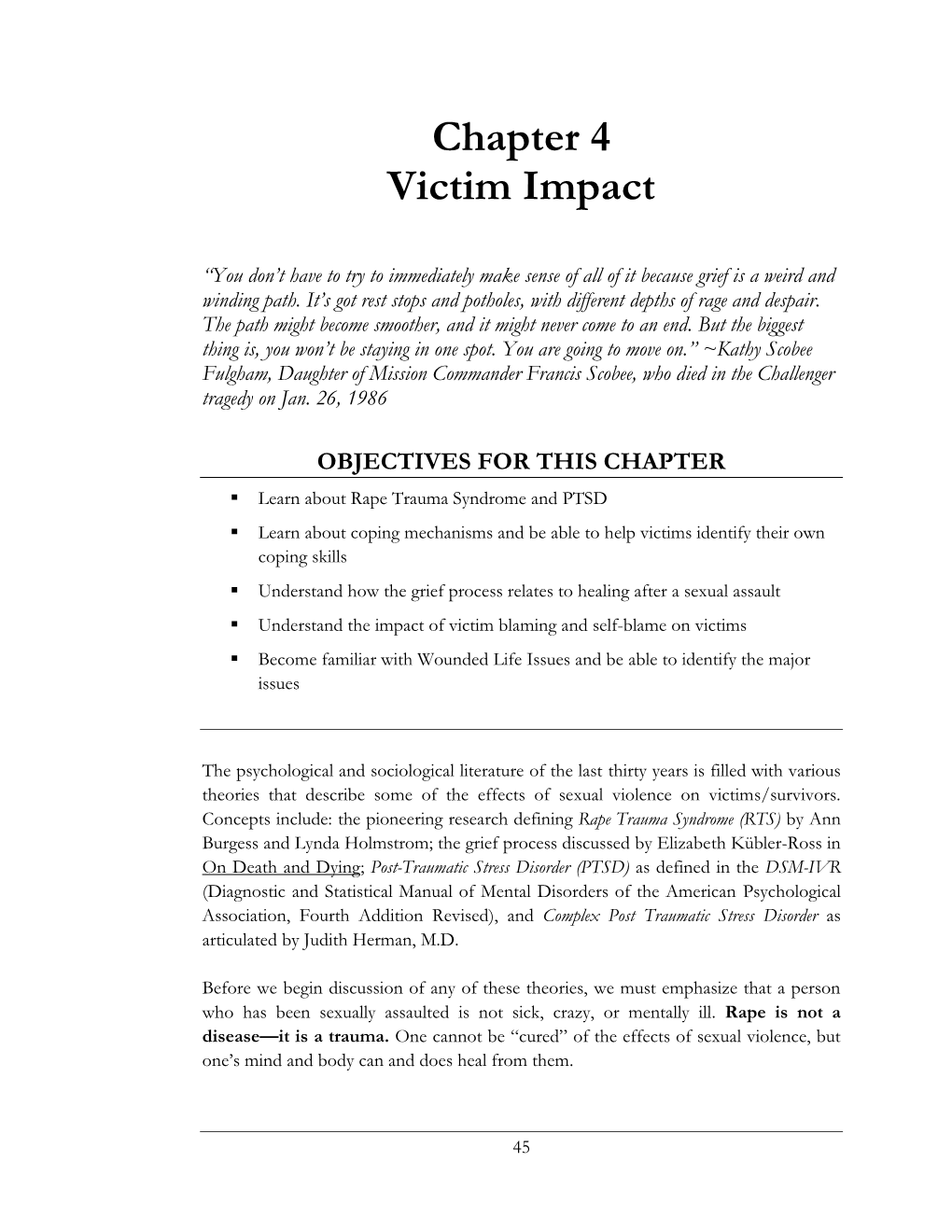 Chapter 4 Victim Impact