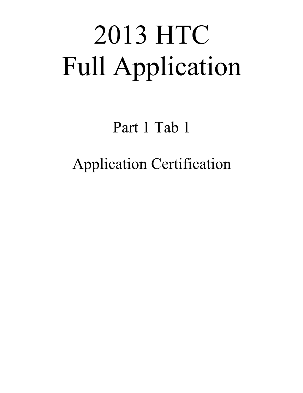 Summit Place the Undersigned Hereby Makes an Application to Texas Department of Housing and Community Affairs