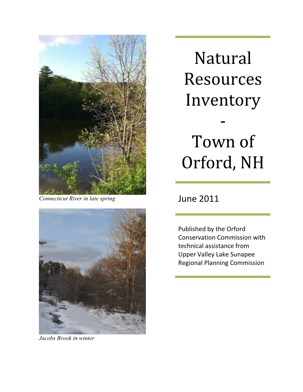 Natural Resources Inventory - Town of Orford, NH