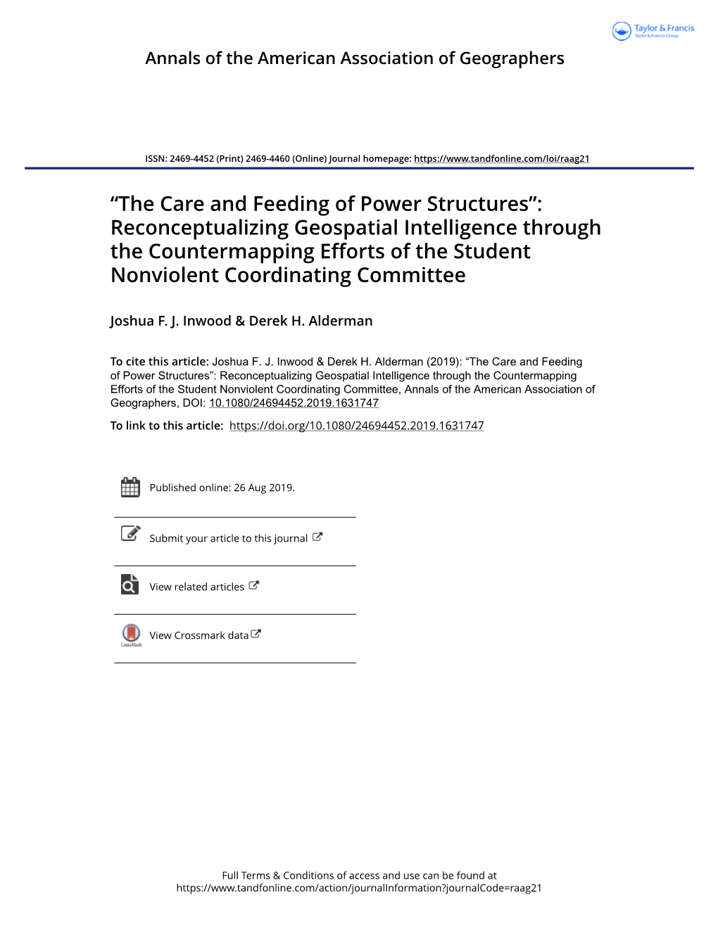 The Care and Feeding of Power Structures