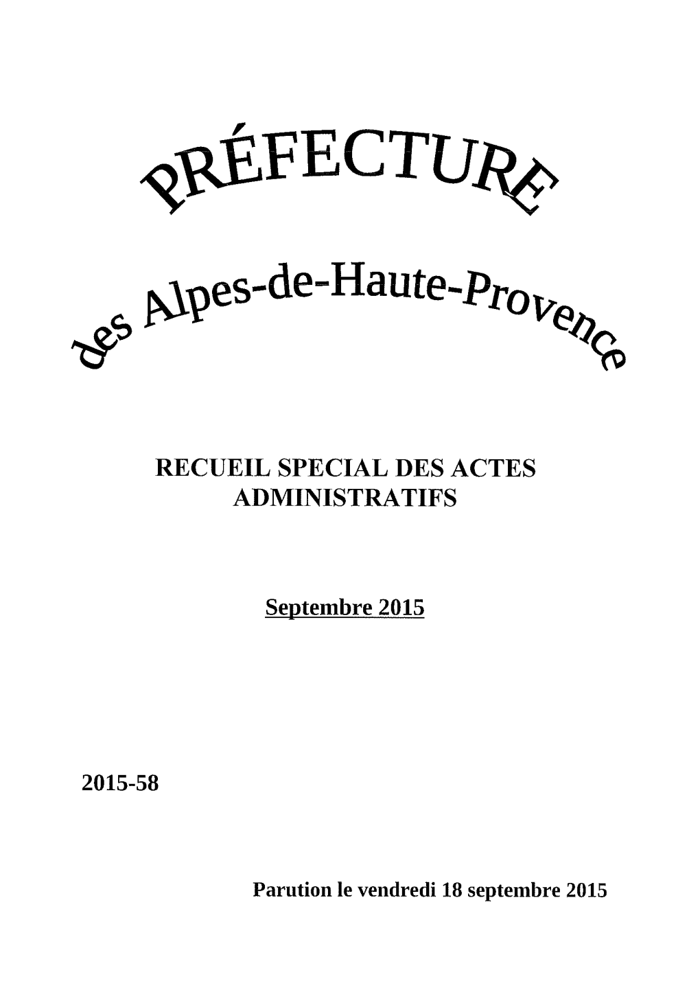 Recueil Special Des Actes Administratifs