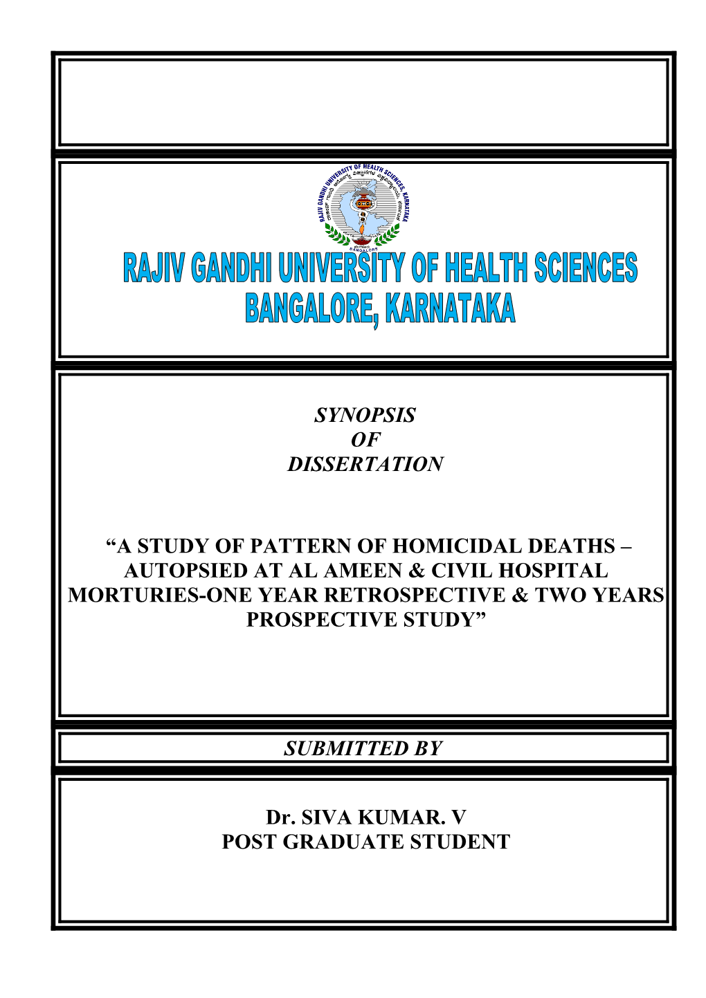 Rajiv Gandhi University of Health Sciences s163