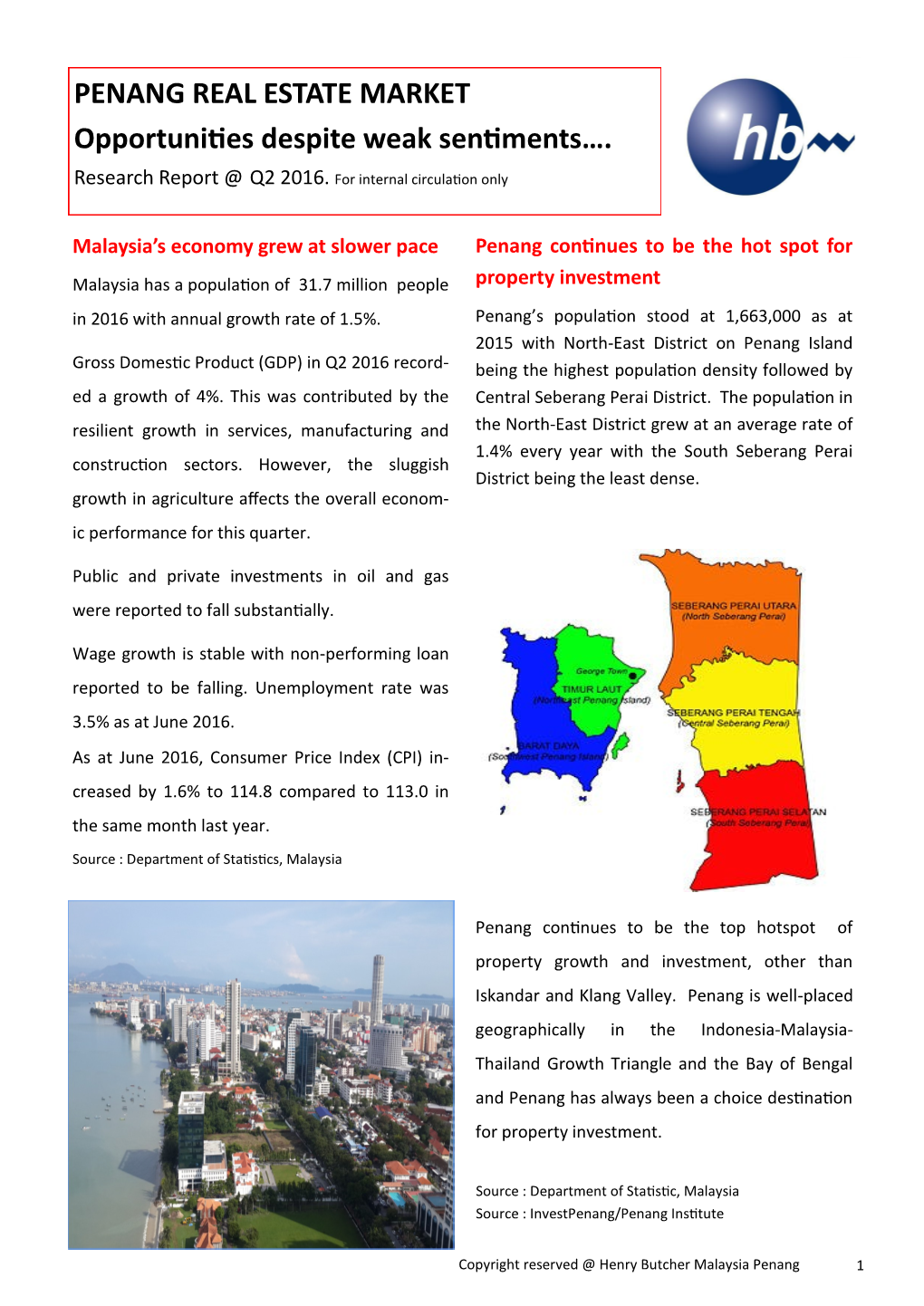 PENANG REAL ESTATE MARKET Opportunities Despite Weak Sentiments…