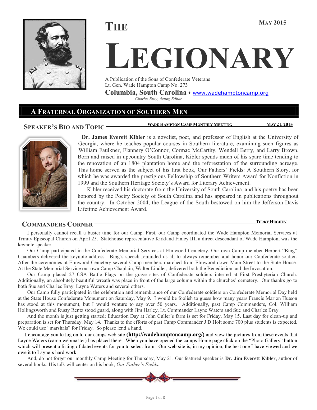 LEGIONARY a Publication of the Sons of Confederate Veterans Lt