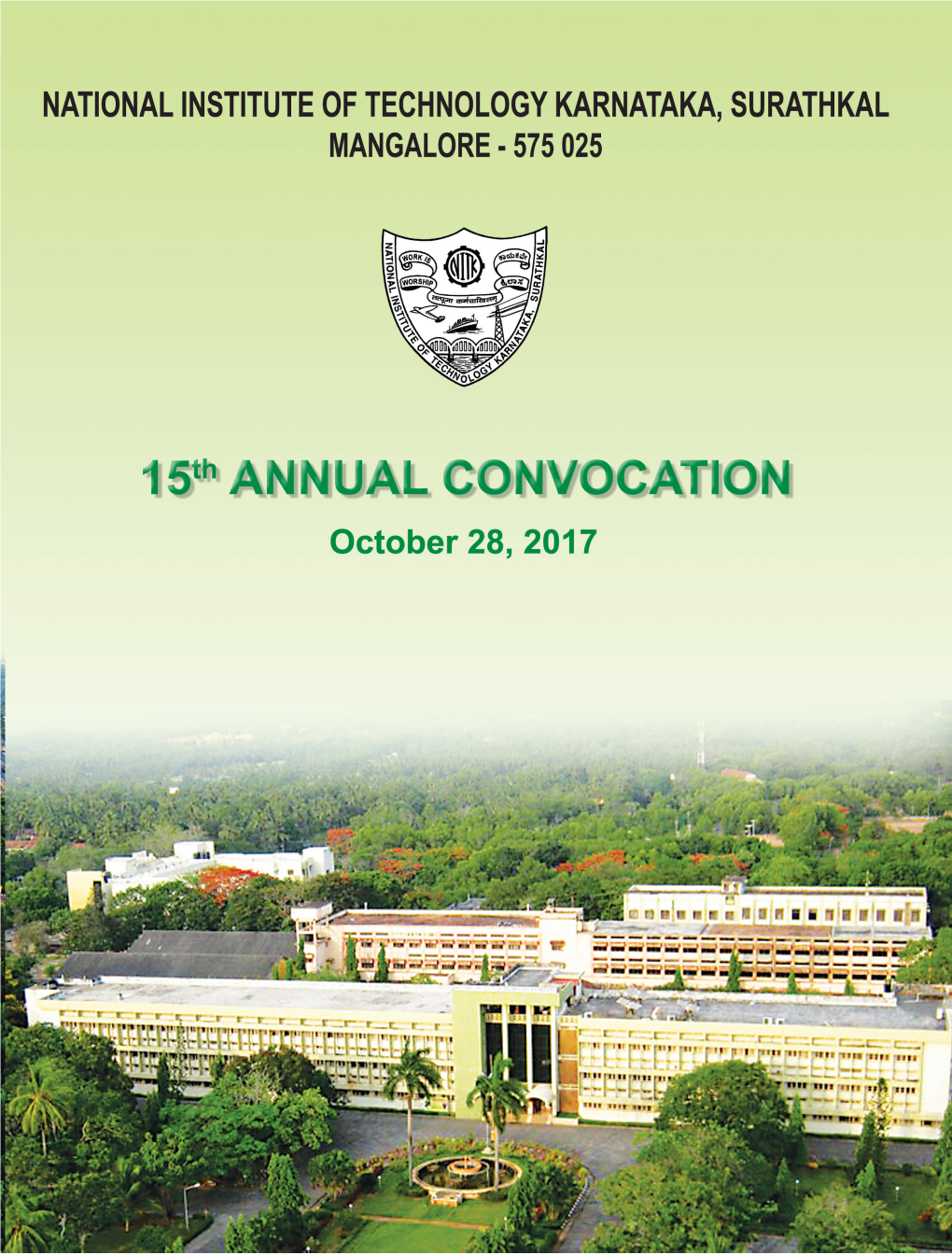 15Th Annual Convocation of Our Institute