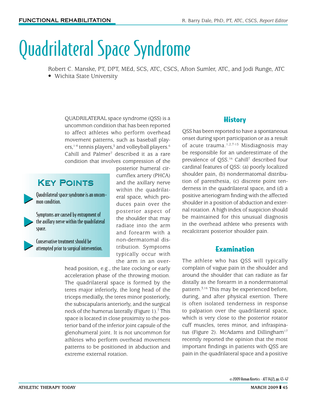 Quadrilateral Space Syndrome