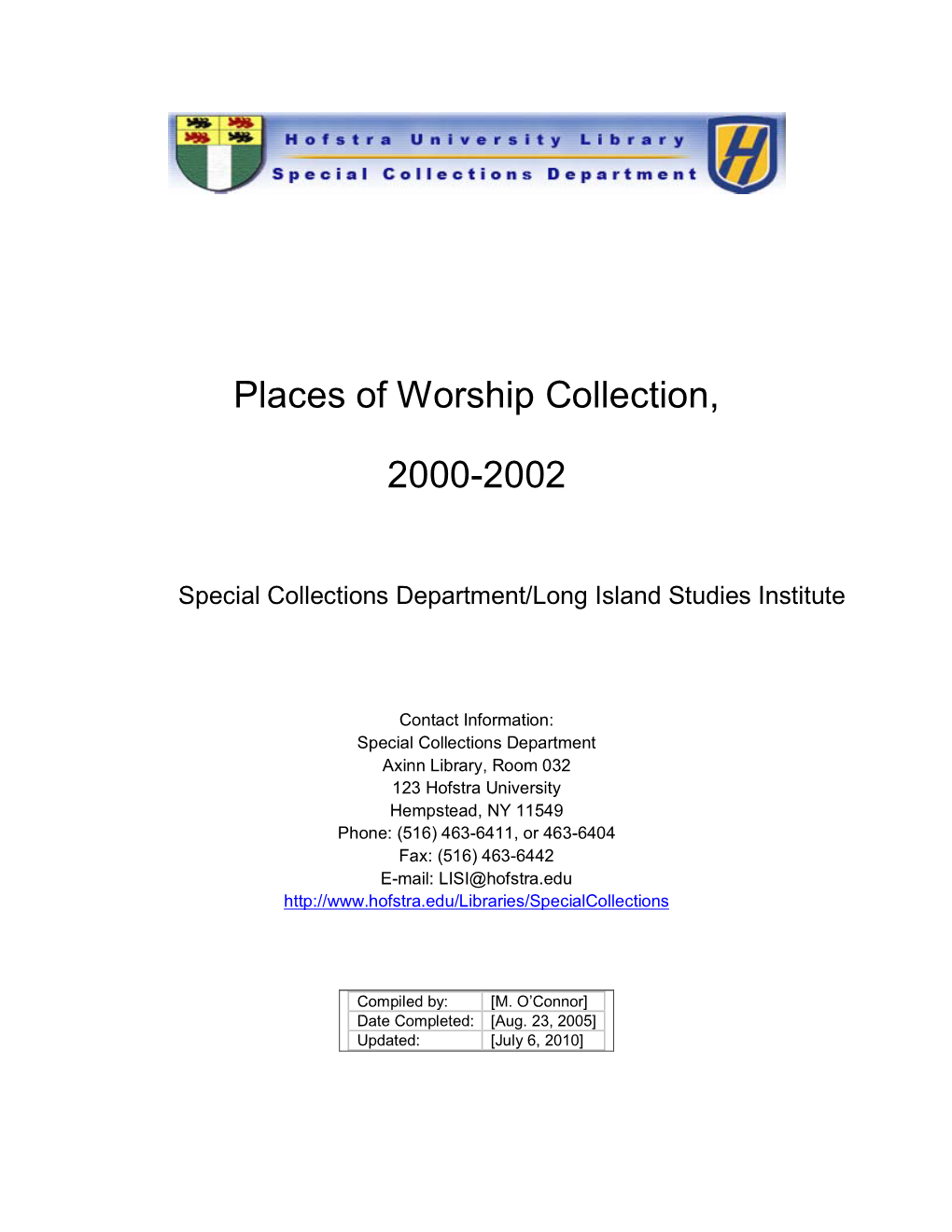 Places of Worship Collection