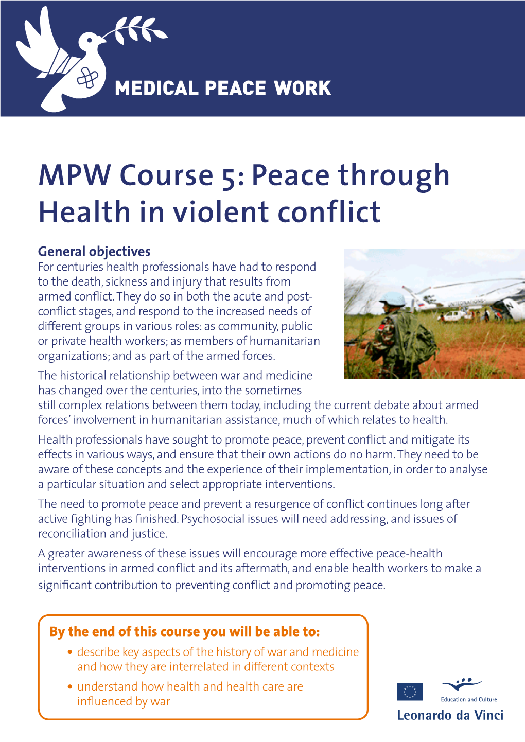 Peace Through Health in Violent Conflict