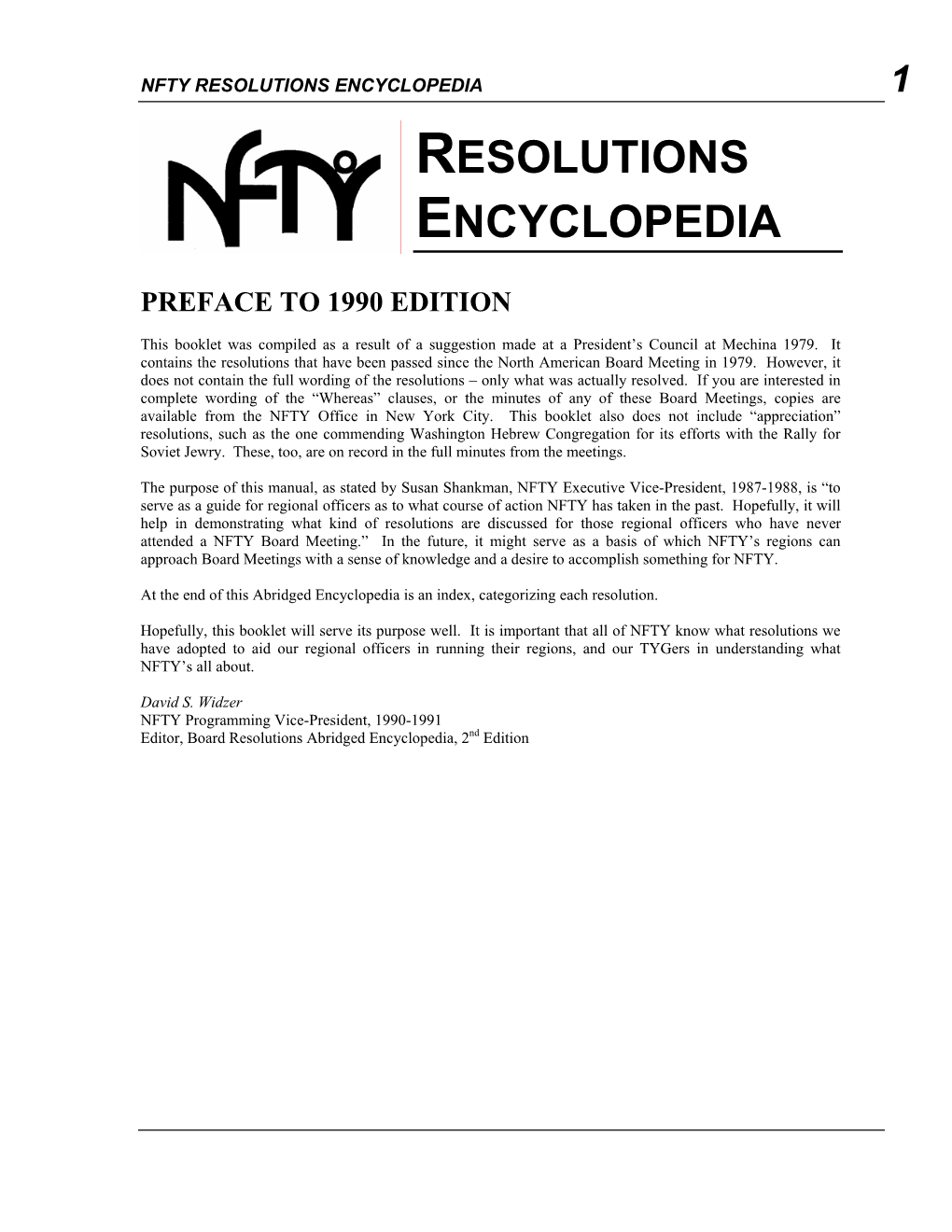 Nfty Resolutions Encyclopedia 1