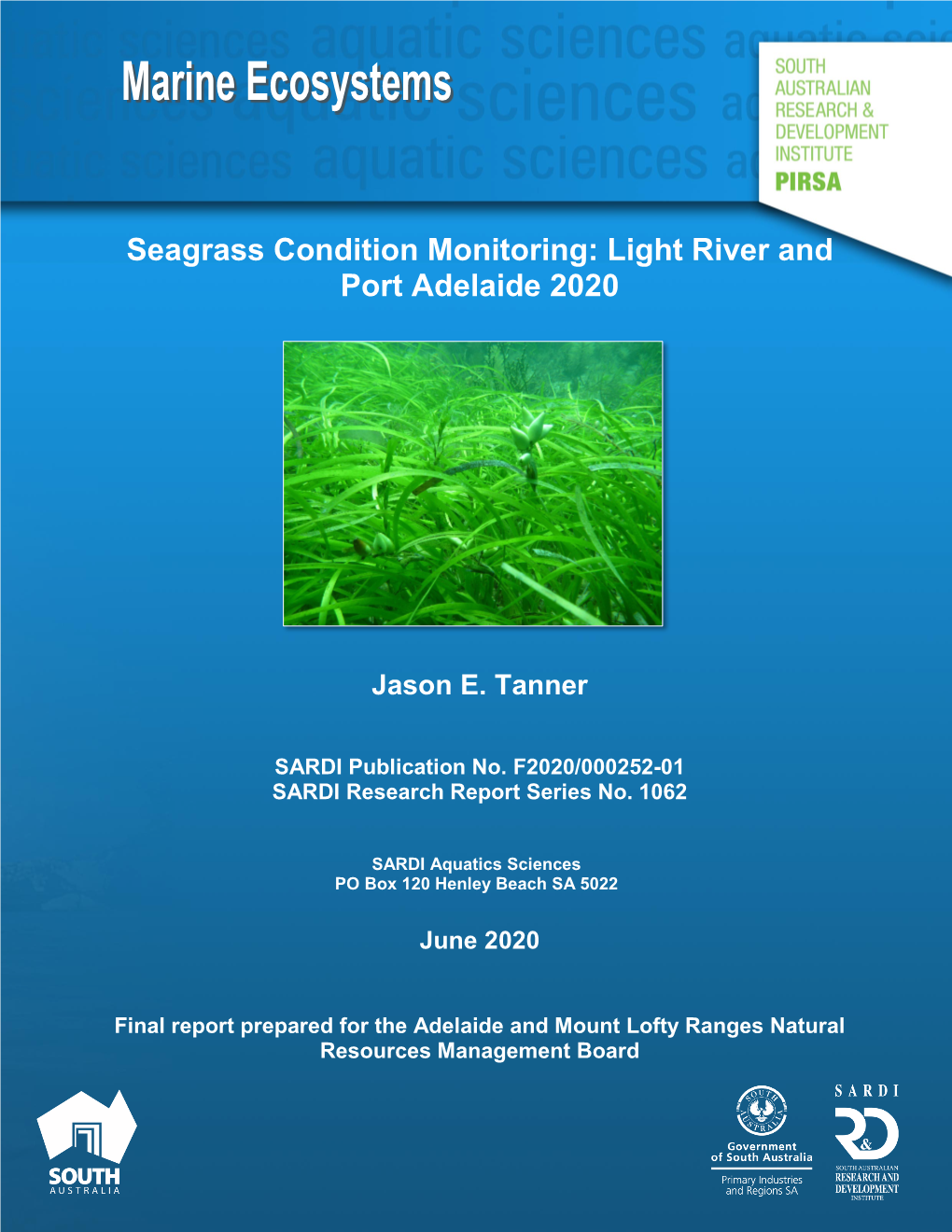 Seagrass Condition Monitoring: Light River and Port Adelaide 2020