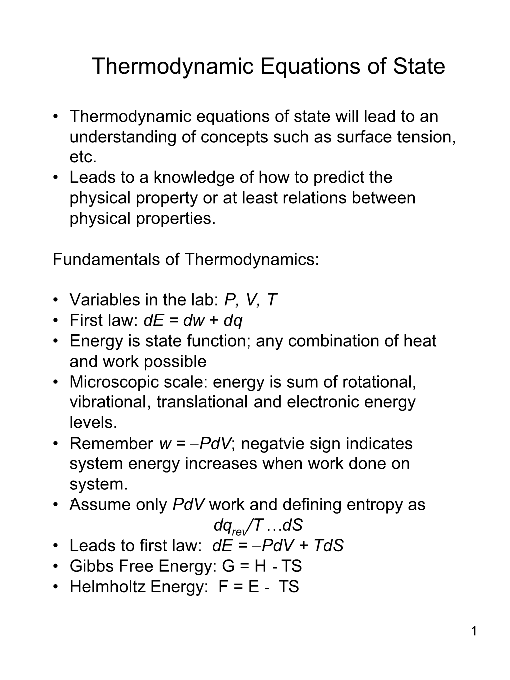 Thermodynamic Equations of State for Solids