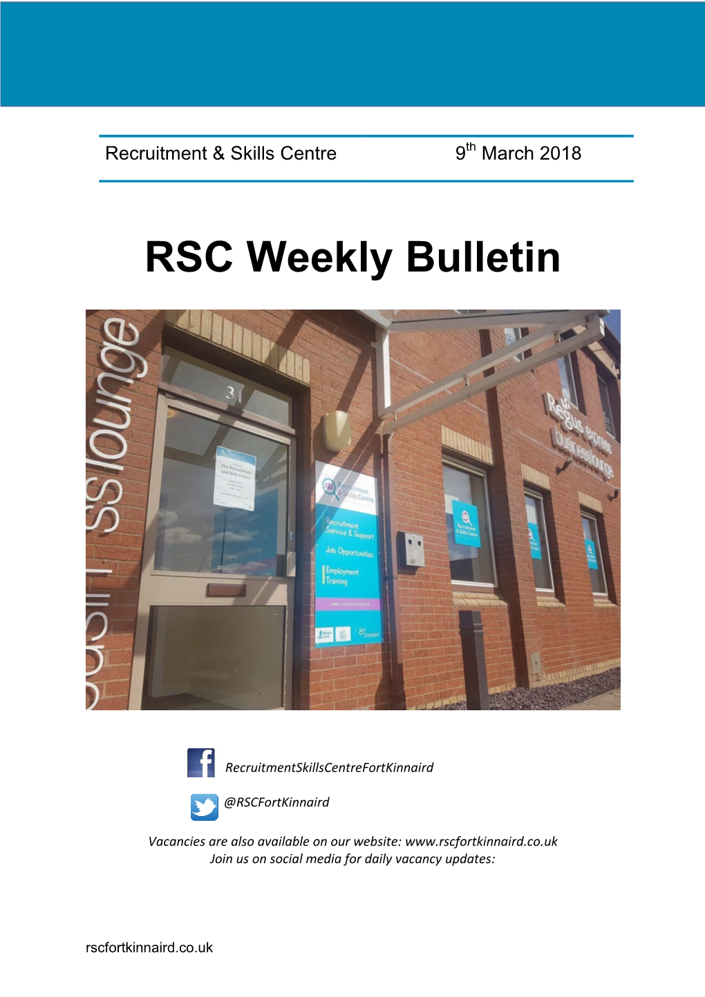 RSC Weekly Bulletin