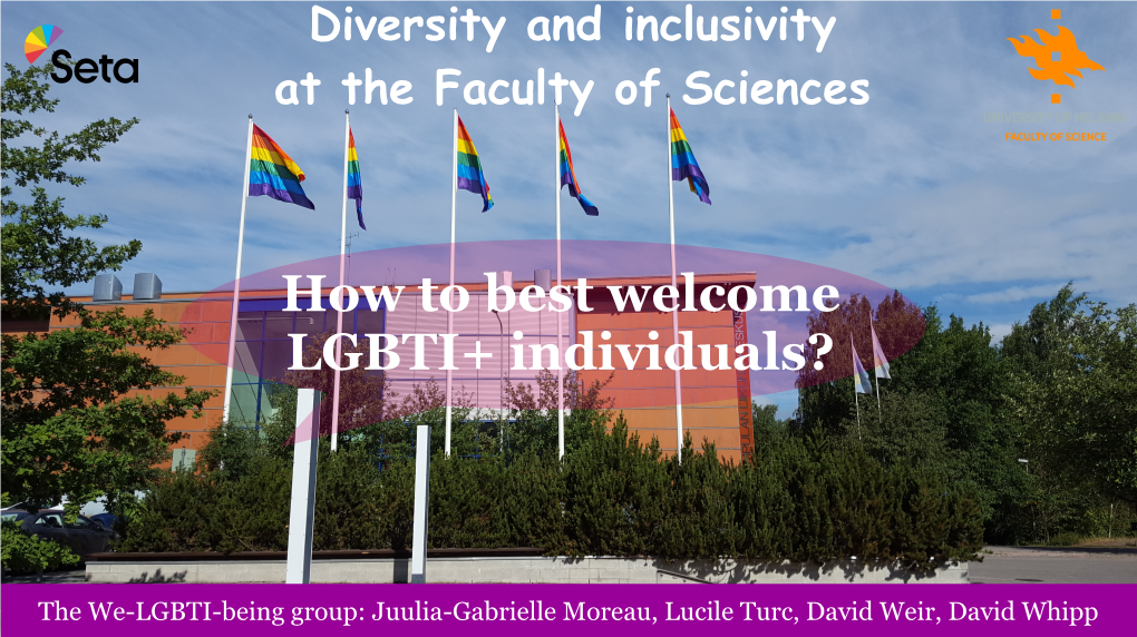 How to Best Welcome LGBTI+ Individuals?
