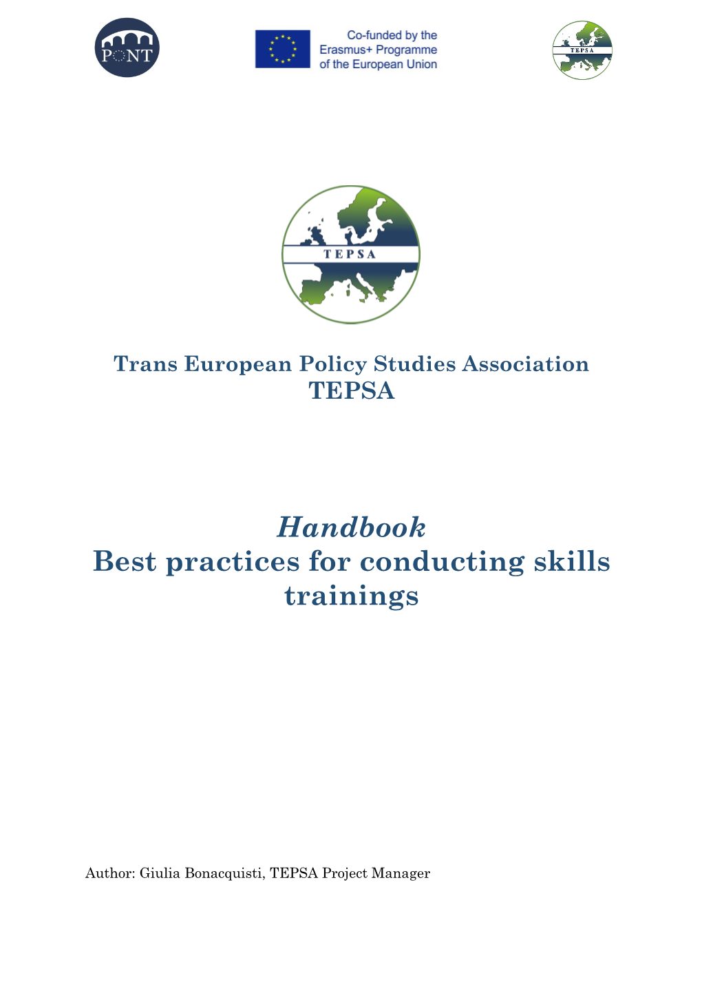 Handbook Best Practices for Conducting Skills Trainings